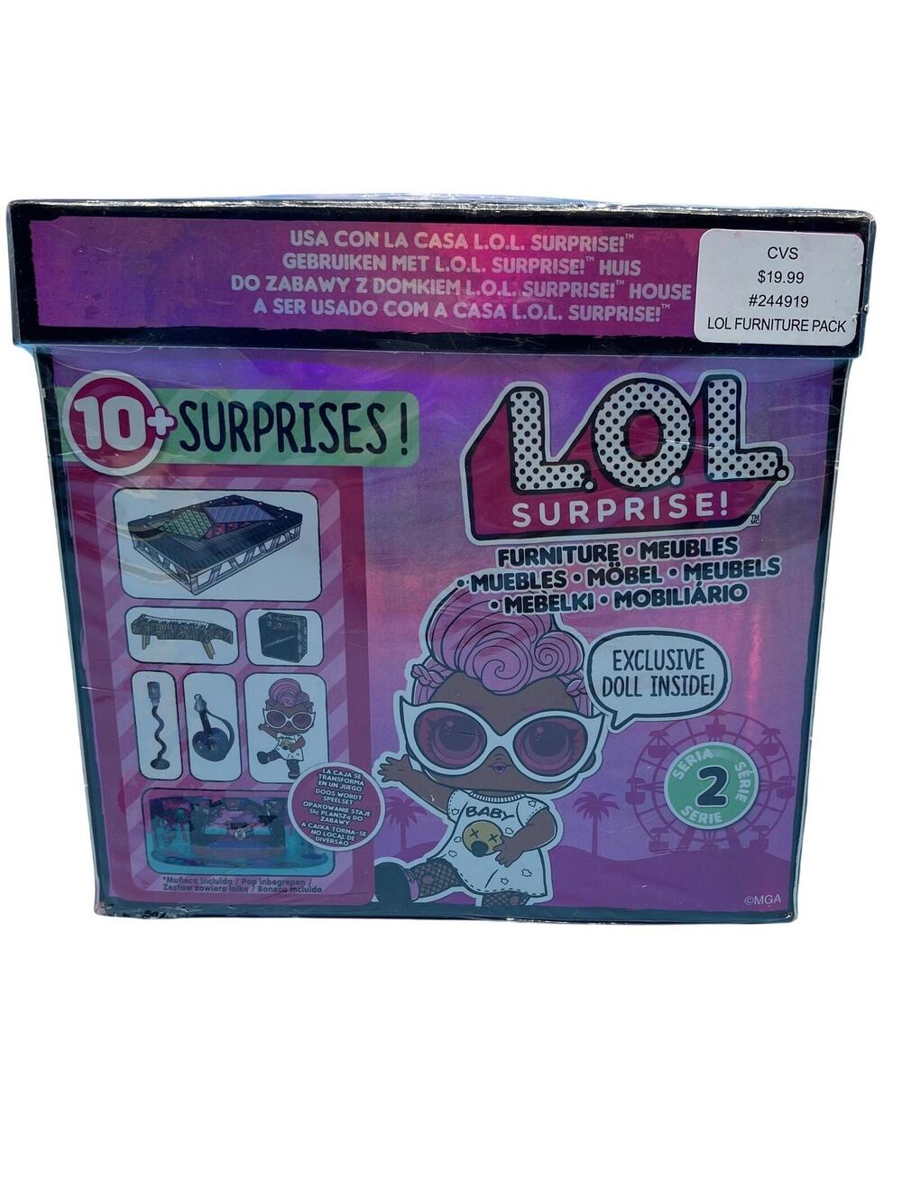 L.O.L. Surprise Furniture Series 2 Grunge Grrrl Doll Music Festival Playset MGA